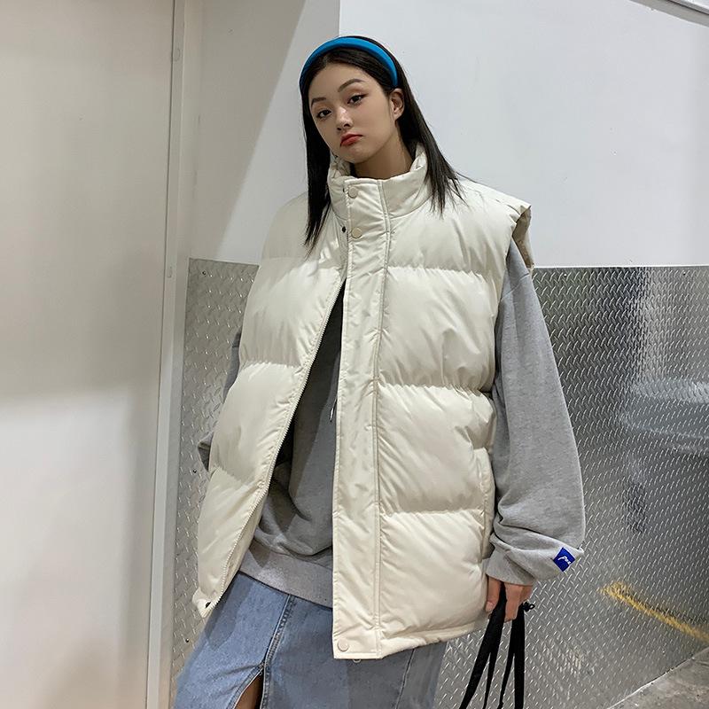 

Men s new trendy couple s cotton-padded vest men s autumn and winter loose casual outer wear fashion vest vest vest jacket M