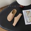 Retro inner heightening bag head half slippers women's summer new outer wear flat bottom one pedal lazy sandals