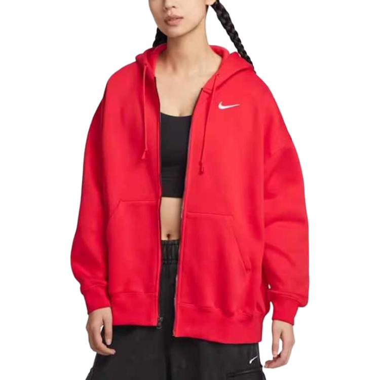 New Nike Sports Life Collection Jacket Women's Red DD5635-657