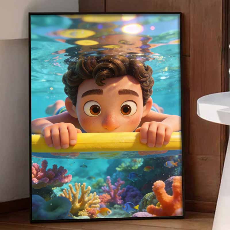Disney DIY diamond painting 5d full diamond cross stitch Luca diamond living room bedroom decorative painting