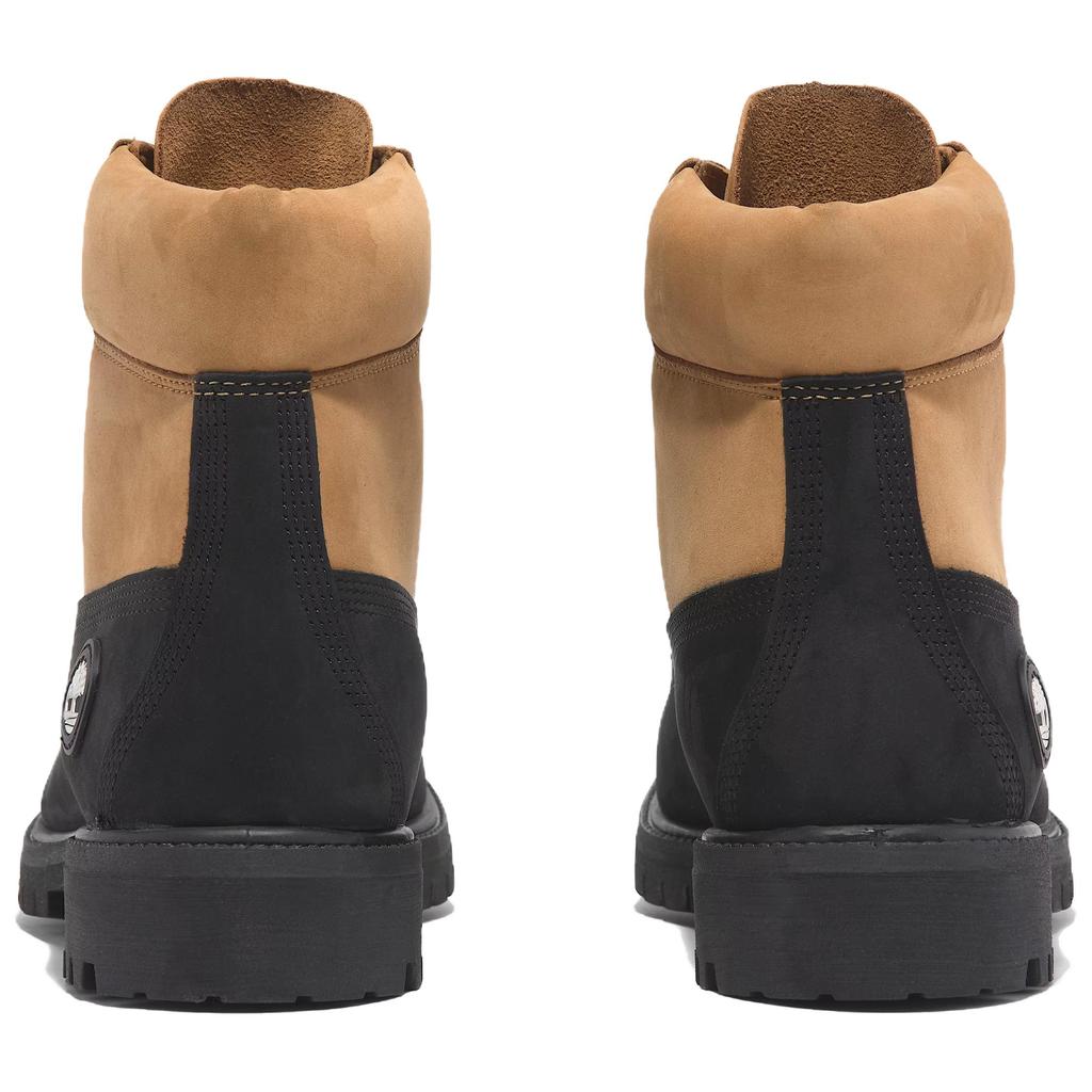 Timberland Premium Series Comfortable Versatile Short Martin Boots Men Boots Black Yellow TB0A2P6WEMJ