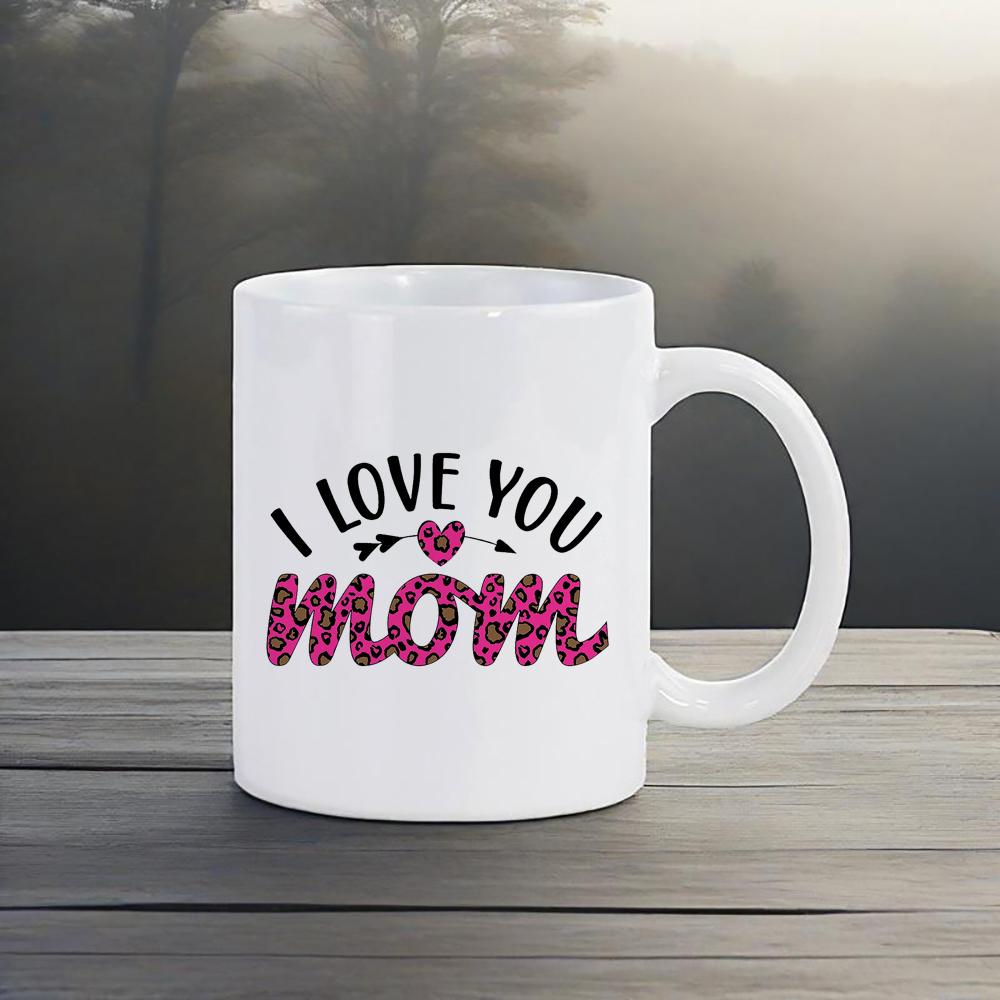 

Blessed Mom Coffee Mug Mother s Day Milk Mug Personalized Pink WaterCup with Floral Drinkware for Super Mum Home Office DailyUse 330ml