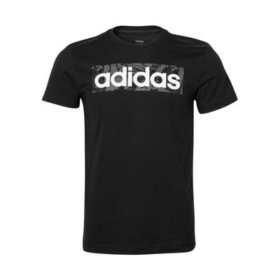 Comfortable Breathable Round Neck Sports Short Sleeve T-Shirt Men Tops Black DV3041