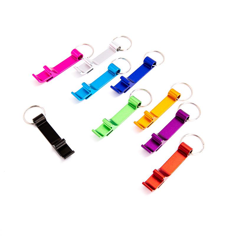 Multifunctional Personalized Beer Bottle Opener Keychain - Custom Engraved Small Gift for Promotions