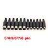 Mini 3/4/5/6/7/8 Pins oder Din-Stecker mit Kunststoffgriff Adapter Löten S-Video-Terminalkabel PS2-Anschluss Rundstecker