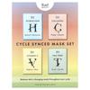 Rael Cycle Sync Beauty Mask Set, 4 Sheets, 25ml (0.84 fl oz) Each