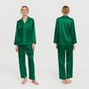 [Customized] Mulberry silk pajamas women's summer long-sleeved trousers set 100% silk pajamas women's loungewear