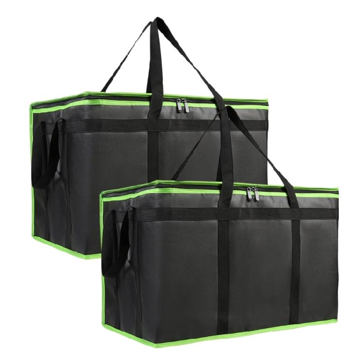 Folding Insulated Food Delivery Bags Large Capacity Thermals Storage Waterproofed Camping Cookware For Picnics Event