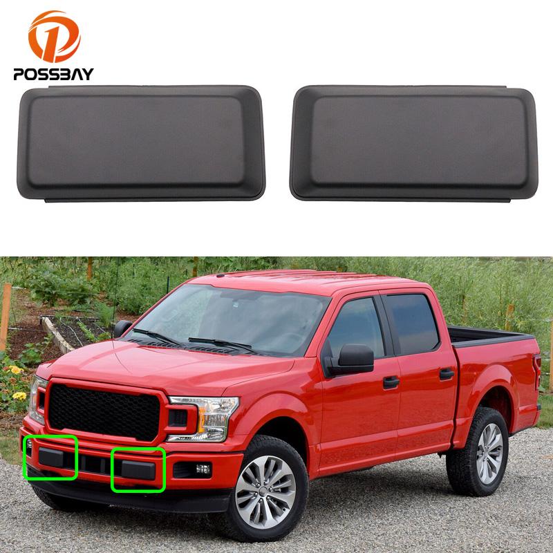 

Автомобильный левый/правый передний бампер, вставки, накладки, торцевые заглушки, накладка для Ford F-150 2018, черный пластиковый экстерьер