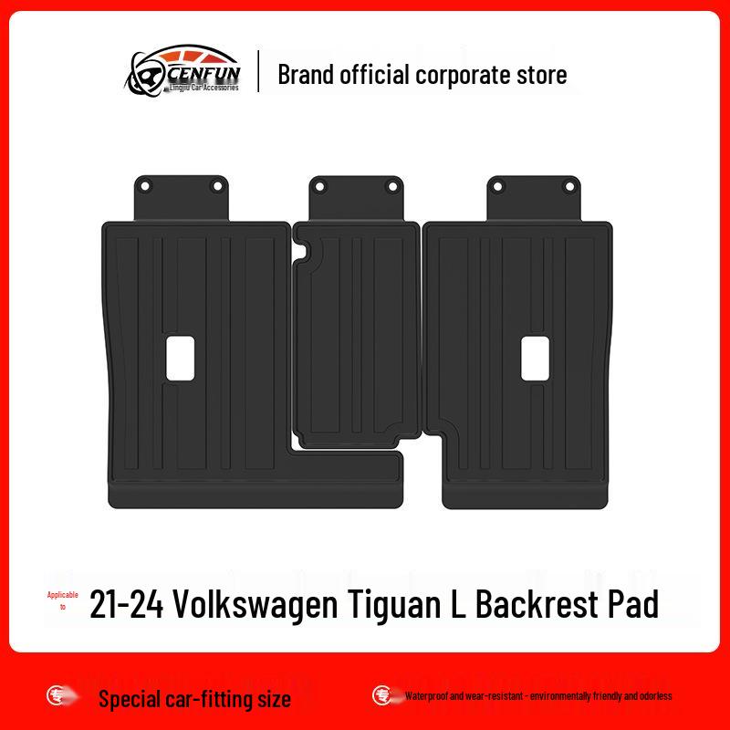 Volkswagen Tiguan L/PRO 2024 TPE Floor & Trunk Mats, Carbon Fiber Backrest Pad, Galaxy Carpet