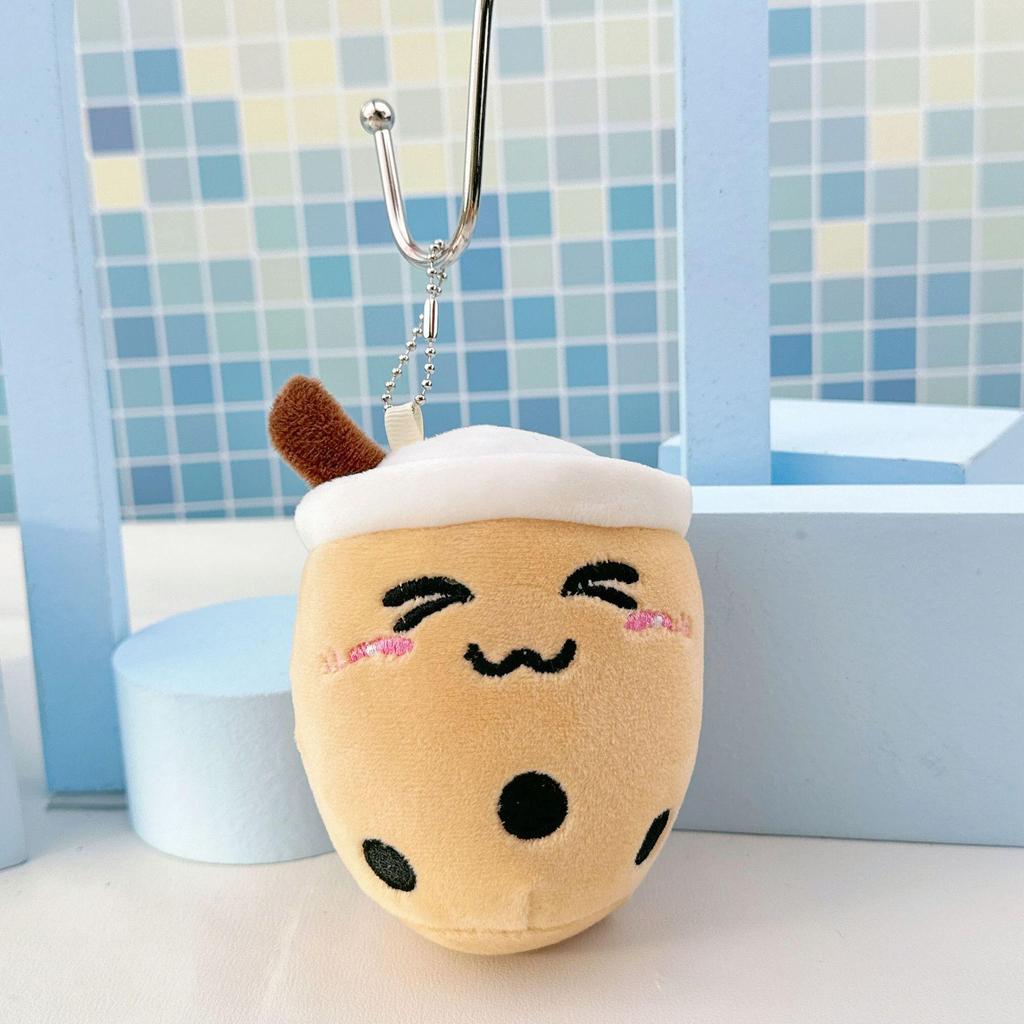 Simulation Fruit Milk Tea Cup Plush Toy - Small Pearl Milk Tea Doll