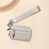 Mini Coin Bag with Wrist Strap And Multiple Card Slots Compartments Zipper Closure Portable Sanitary Napkin Storage Pouch Phone