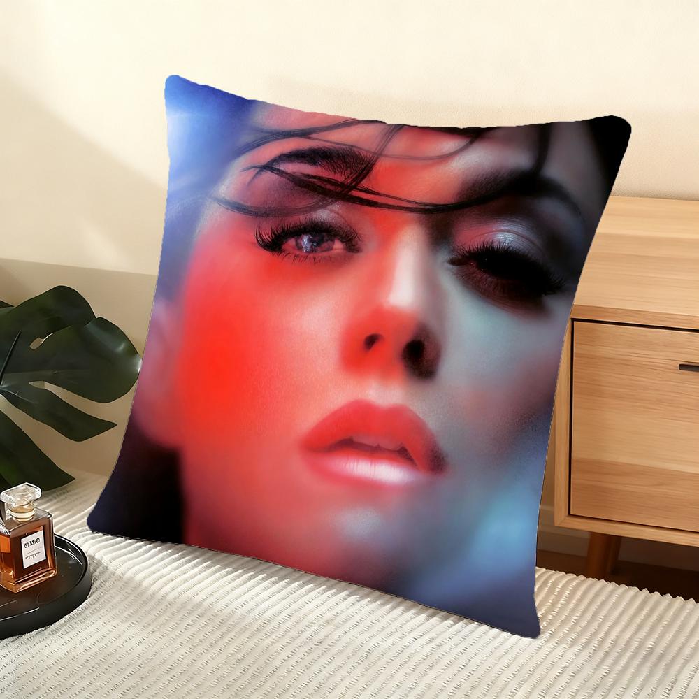 

Katy Perry Album Cushion Cover Silky Short Plush Home Sofa Cushion Cover - Invisible Zipper Home Decoration 12x12Inch