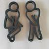 2D Flat Toilet Signage 12cm Gender Signs Modern WC Door Signs  Shopping Mall