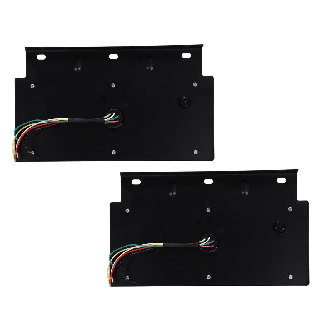 Kanoan Truck LED Tail Left and Right Flowing Turn Sequential Turn Small Universal Type Lights, Set, 24V, Signals, Signals, Reflectors, Brake,