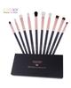 Docolor 10pcs Eyeshaow Make Up Brushes Set Rose Gold Eye Shadow Blending Make Up Brushes Soft Synthetic Hair For Women Beauty