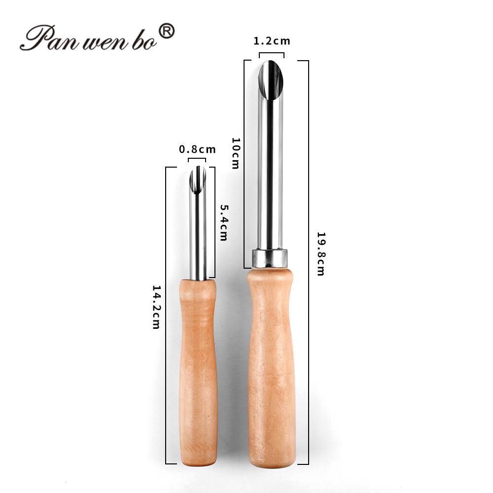 Stainless Steel Round Hole Punch Set for Clay Sculpture & Pottery - 4 Piece DIY Carving Tools