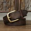 Handmade Leather Belt Genuine Leather Pin Buckle Top Layer Pure Cowhide Casual Retro Belt