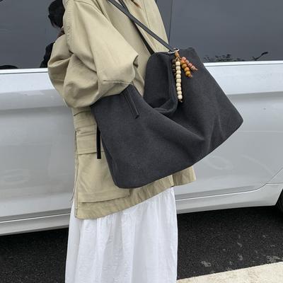 Retro Lazy Wind Large Capacity Shoulder Bag New Niche Underarm Bag Simple Casual Tote Bag
