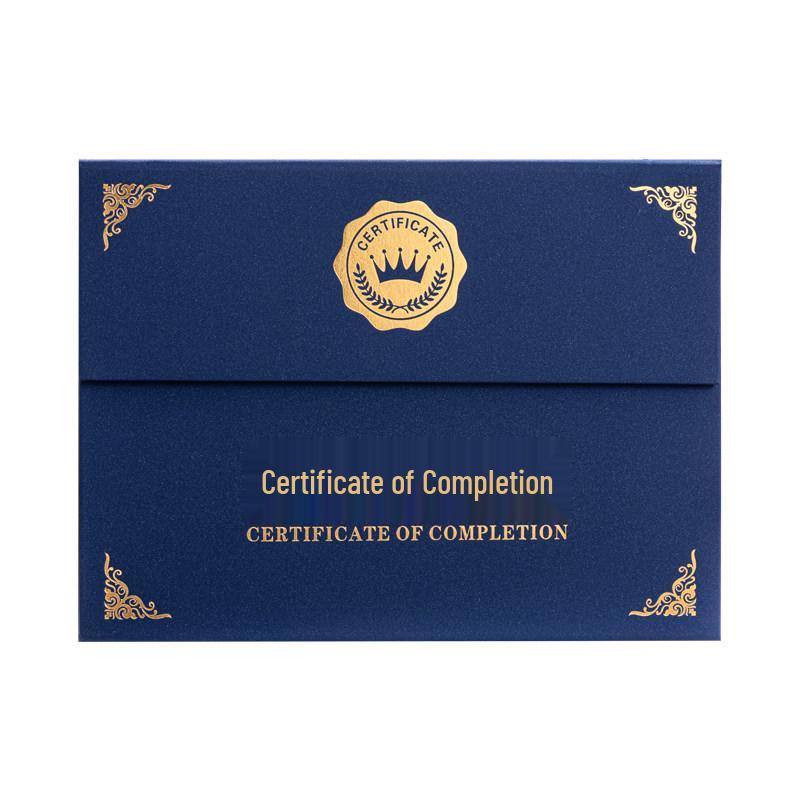 A4 Three-Fold Certificate Holder for Graduation, Training, Award, and Thank You Letters