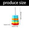 Interactive Rotating Stacking Tower Educational Toy for Toddler Motor Skill Building Colorful Color Sorting Activity Game