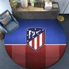 Club Atletico de Madrid2 Round Area Rug,Carpet Rug for Living Room Bedroom Sofa Playroom Decor,Non-slip Floor Mat