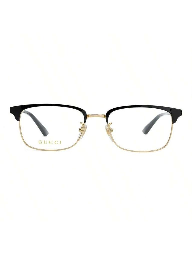 Gucci GG0131O-001 Luxury Men's Rectangular Eyeglass Frames