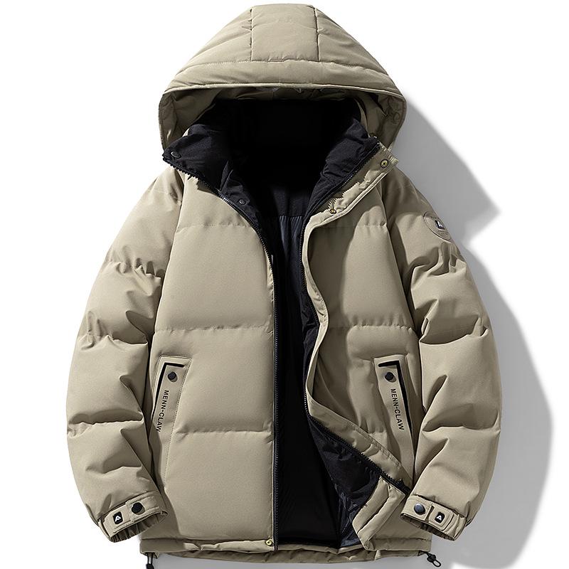 Men's 2025 Thickened Down Cotton Hooded Winter Jacket for Cold Protection Workwear