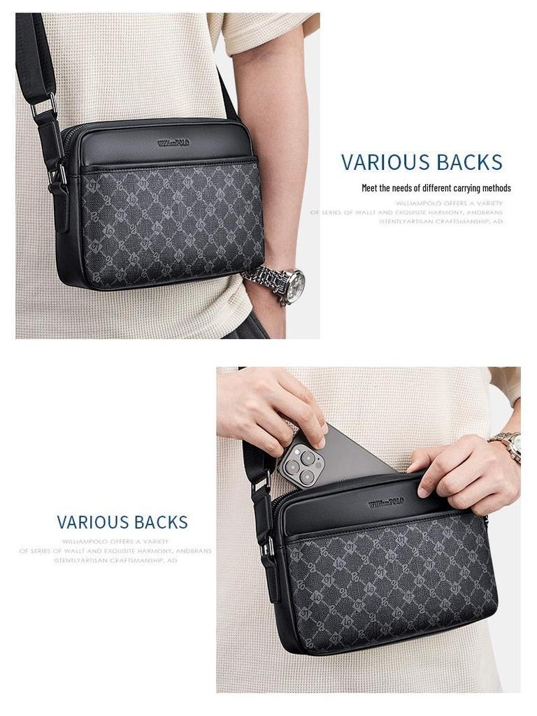 Emperor Paul New Men's Large Capacity Crossbody Shoulder Bag - Casual Fashion Small Backpack