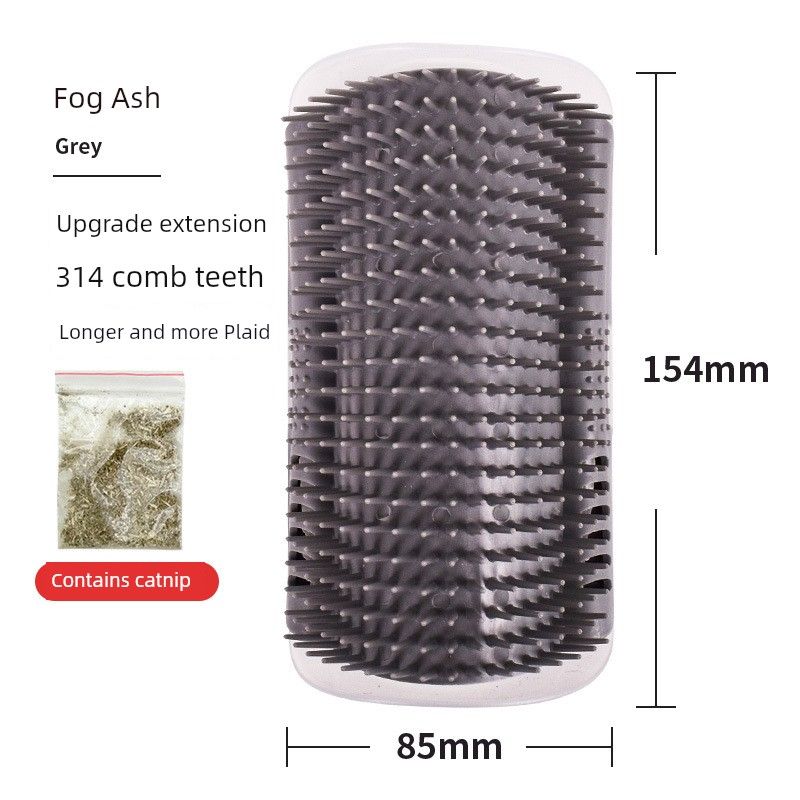 

Cat Toy Cat Itching Device Corner Hair Rubbing Cat Scratch Board No Dandruff Face Scratch an Itch Pet Supplies Large Cat Scratching [Gray] Default