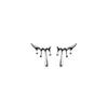 Trendy Alloy Silver Womens Asymmetric Earrings Geometric Fashion Design