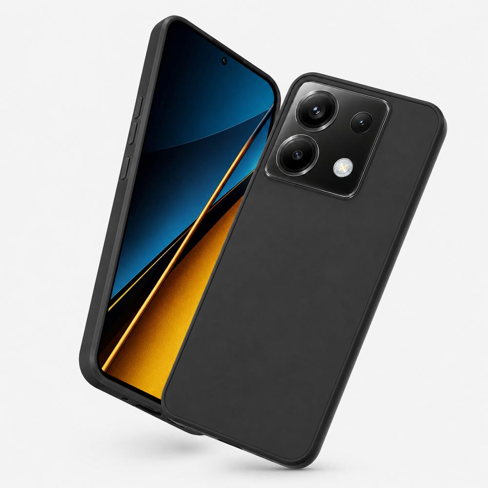 Thin Case for Xiaomi Poco X6 5G, Slim, Black