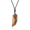 COAI Slightly Imperfect Tiger Eye Fang Lucky Charm Necklace for Men [COAI] Wolf's