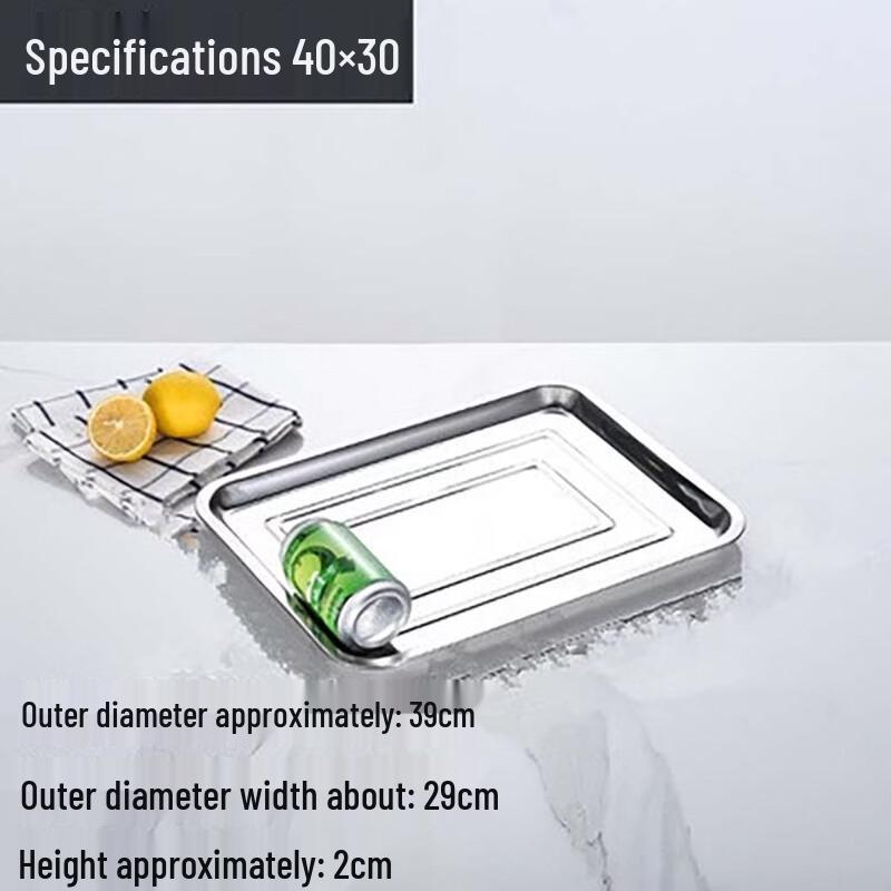 Langxi Stainless Steel Commercial Square Serving Tray