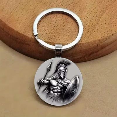 Fashion Alloy Keychain Pendant Round Metal Key Ring