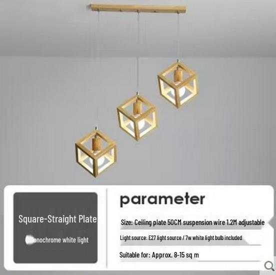 Nordic Wood Art Pendant Lamp - Creative Single Head Lighting for Restaurants, Bars, Hotels, Bedrooms, Café Shops.