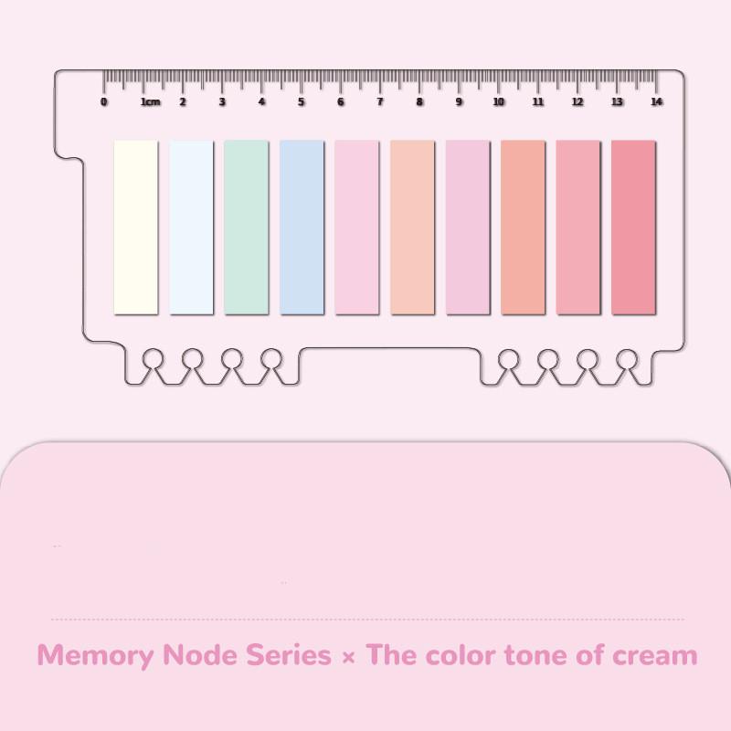 200piece/set Aesthetic Chinese Sticky Note for Student Retro Cloud Bamboo Series Scrapbooking Memo Pad Stationery School Note