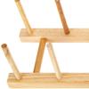 Natural Wood 5-Compartment Bowl Stand_WO036010