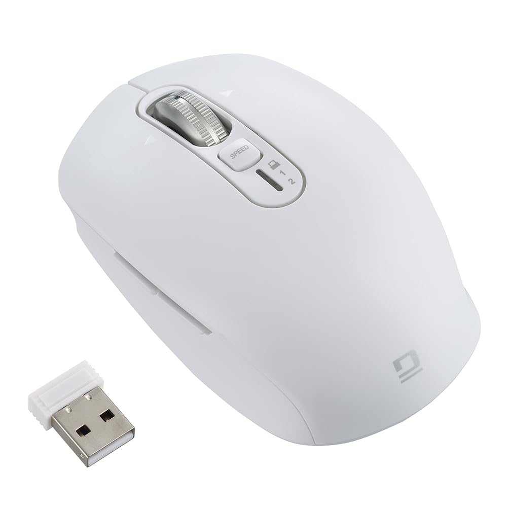 

Digio2 Mouse with Bluetooth Receiver, Dual-Speed, Fast Scrolling, and Tilt Function, White, Z1253