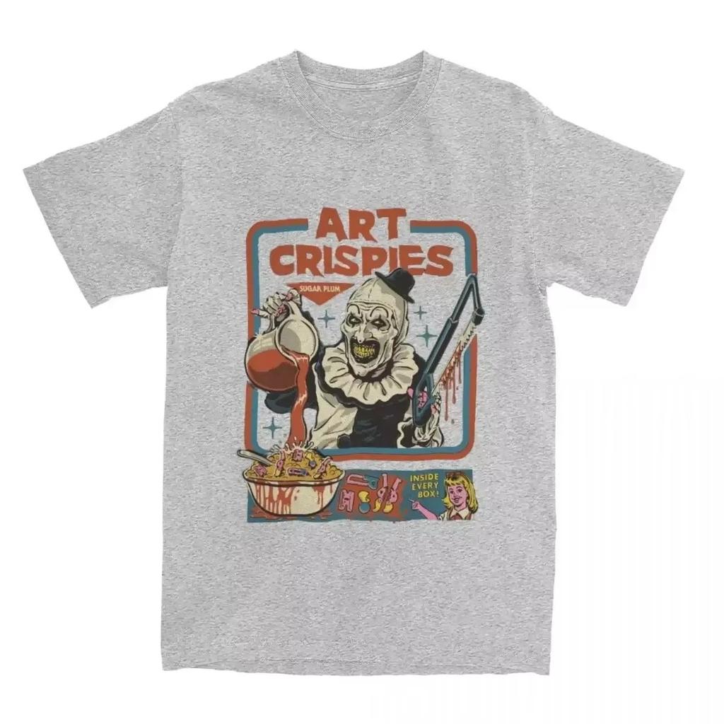 2025 Art Crispies Terrifier Clown Shirt Apparel Men Women's Pure Fashion Retro Horror Tee Shirt Clothes Graphic Printing