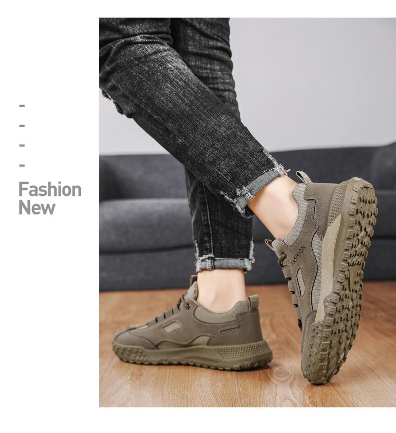 2025 Men's Spring Lightweight Non-Slip Work Shoes - Wear-Resistant Soft Sole