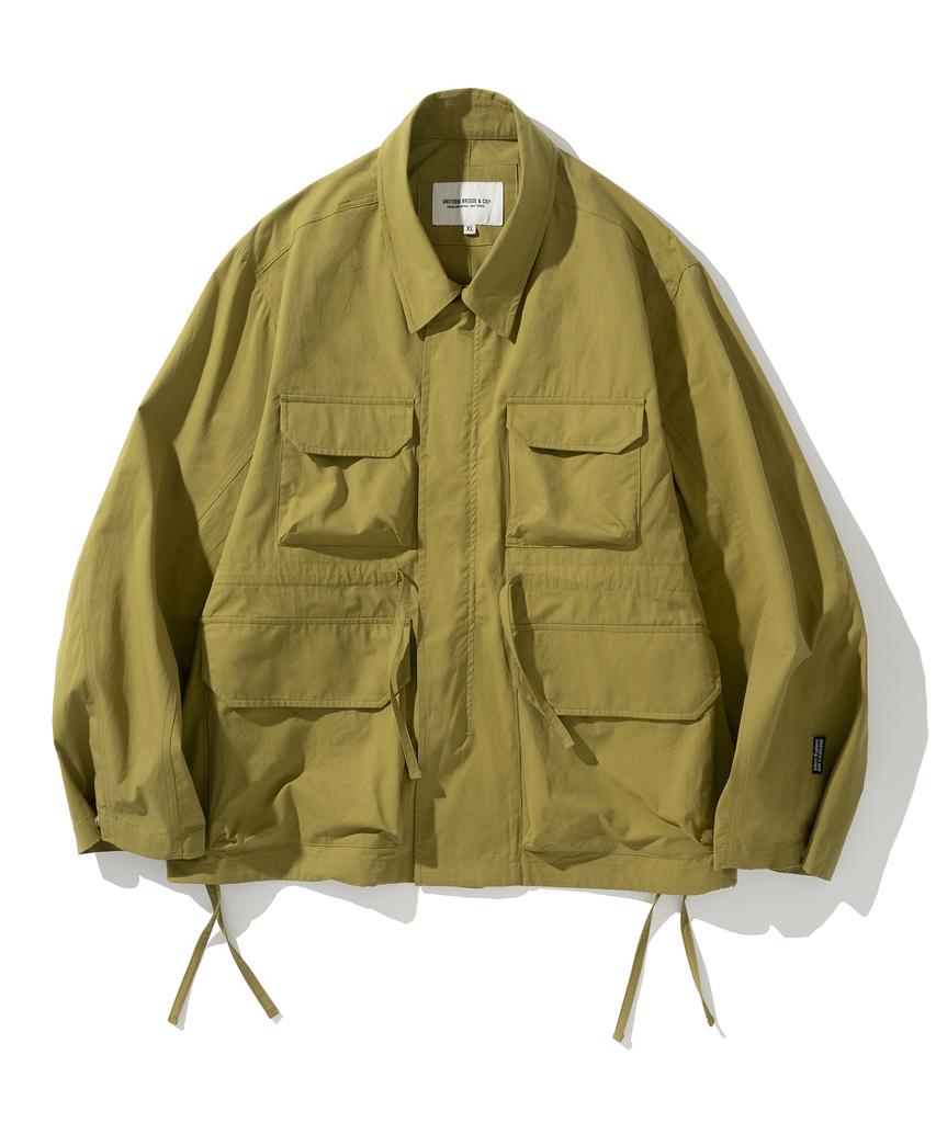 Uniform Bridge 4Pocket Coach Jacket Greenish Mustard