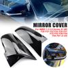 1 Pair Rearview Mirror Cover Side Wing Rear View Mirror Case Covers Glossy Black For BMW F20 F21 F22 F30 F32 F36 X1 F87 M3