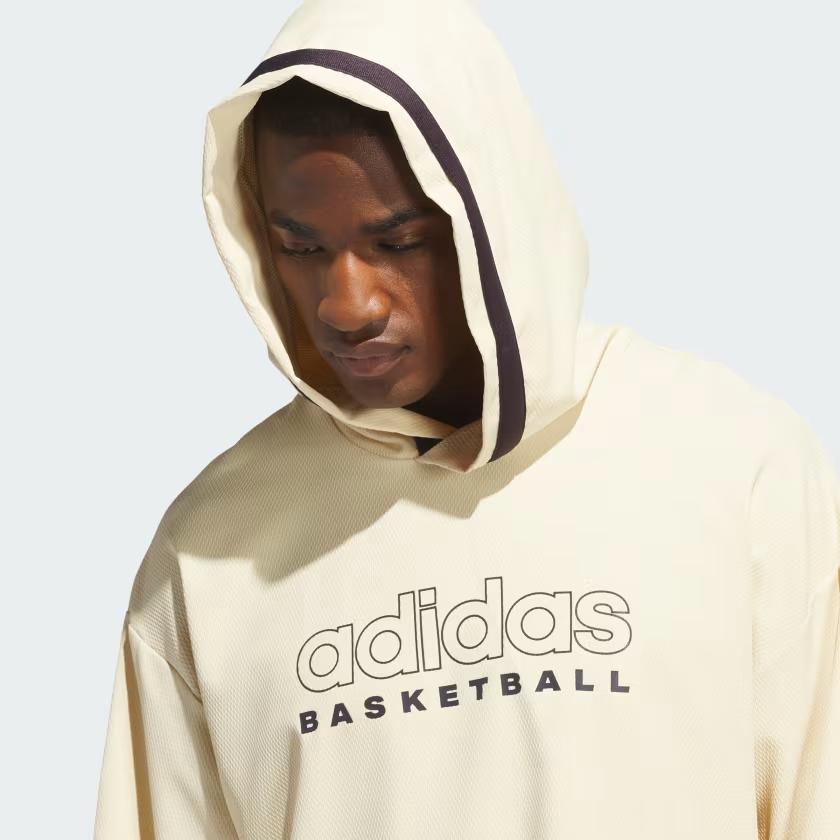adidas Sweatshirts Men's Beige Hooded Moderate Other IR9251