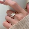 Eleganter Schmetterlings-Design Offener Ring für Damen Stilvolles und Schickes Modeaccessoire