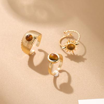 Moda Retro Yaratıcı Açık Yüzük