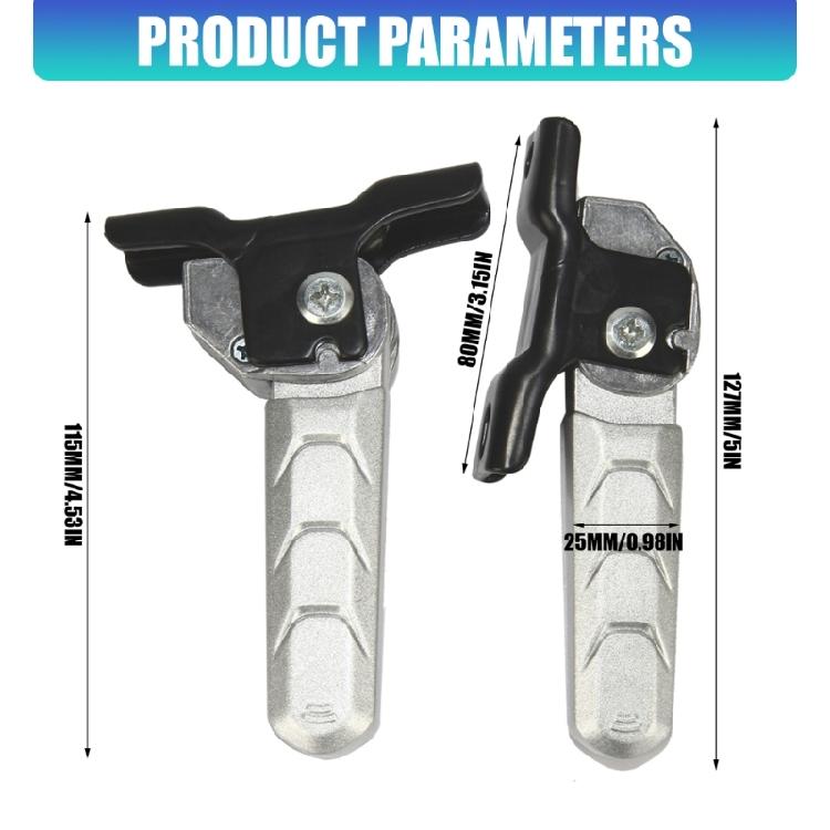 Daily Travel Rear Footrest for Electric Bikes, Folding Aluminum Foot Pegs For Motorcycle for Rear Seat Support and City Use