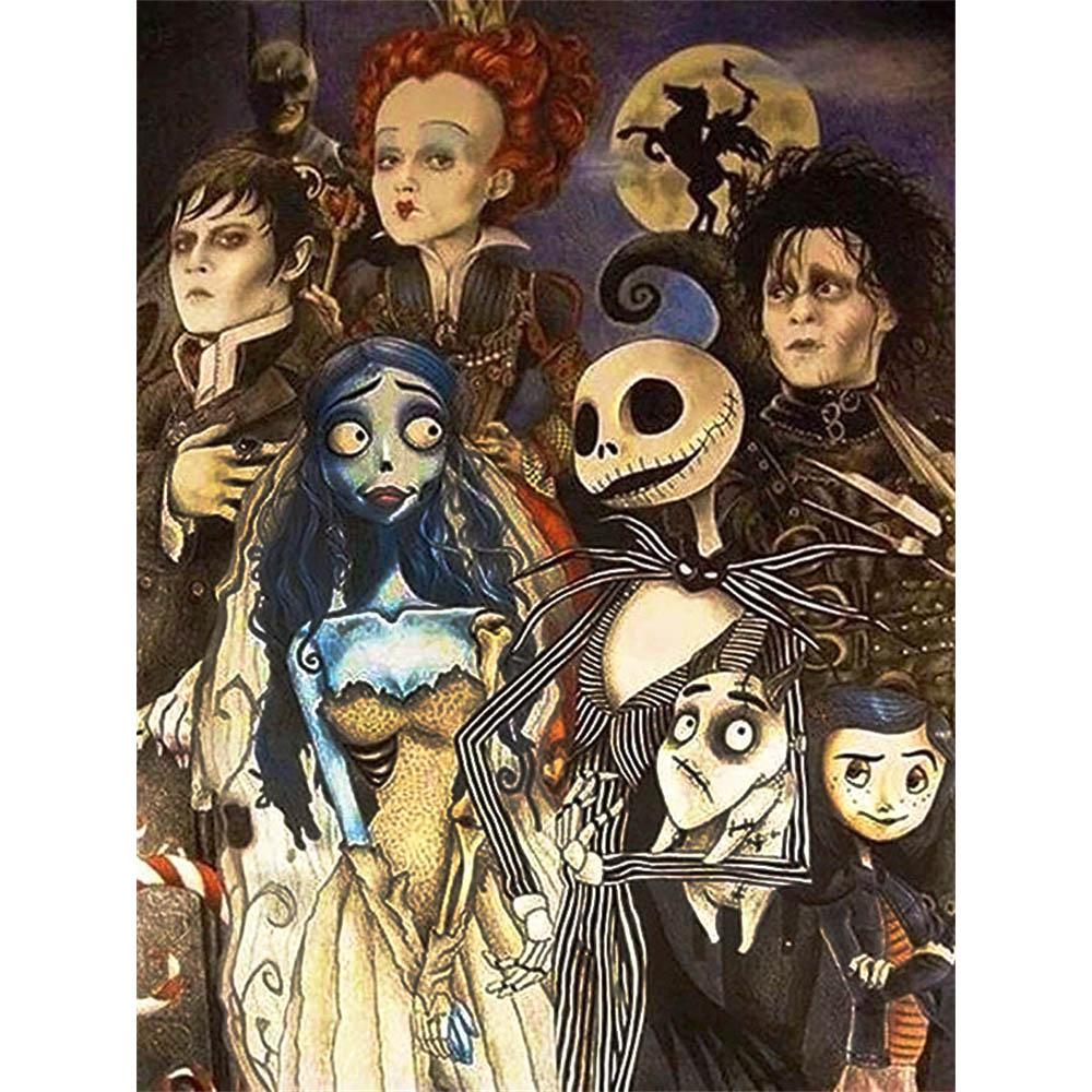 Disney Diamond Mosaic The Nightmare Before Christmas Painting Sally Jack Skellington Embroidery Picture Mosaic Home Decor
