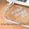 Plastic Material Cable Management Clips Transparent Wire Clips  TV Cable Management