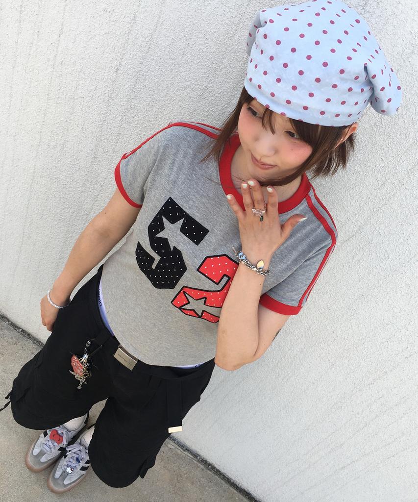 AMES-WORLDWIDE A Numbering Linetape Dot Tee Gray
